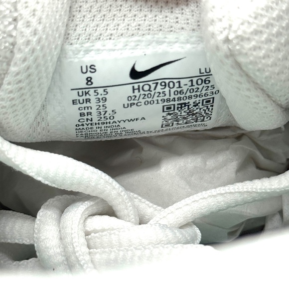 Nike Womens V5 RNR White Grey Cannon Shoes Sz 8 New Sneaker HQ7901-106 - Picture 5 of 11